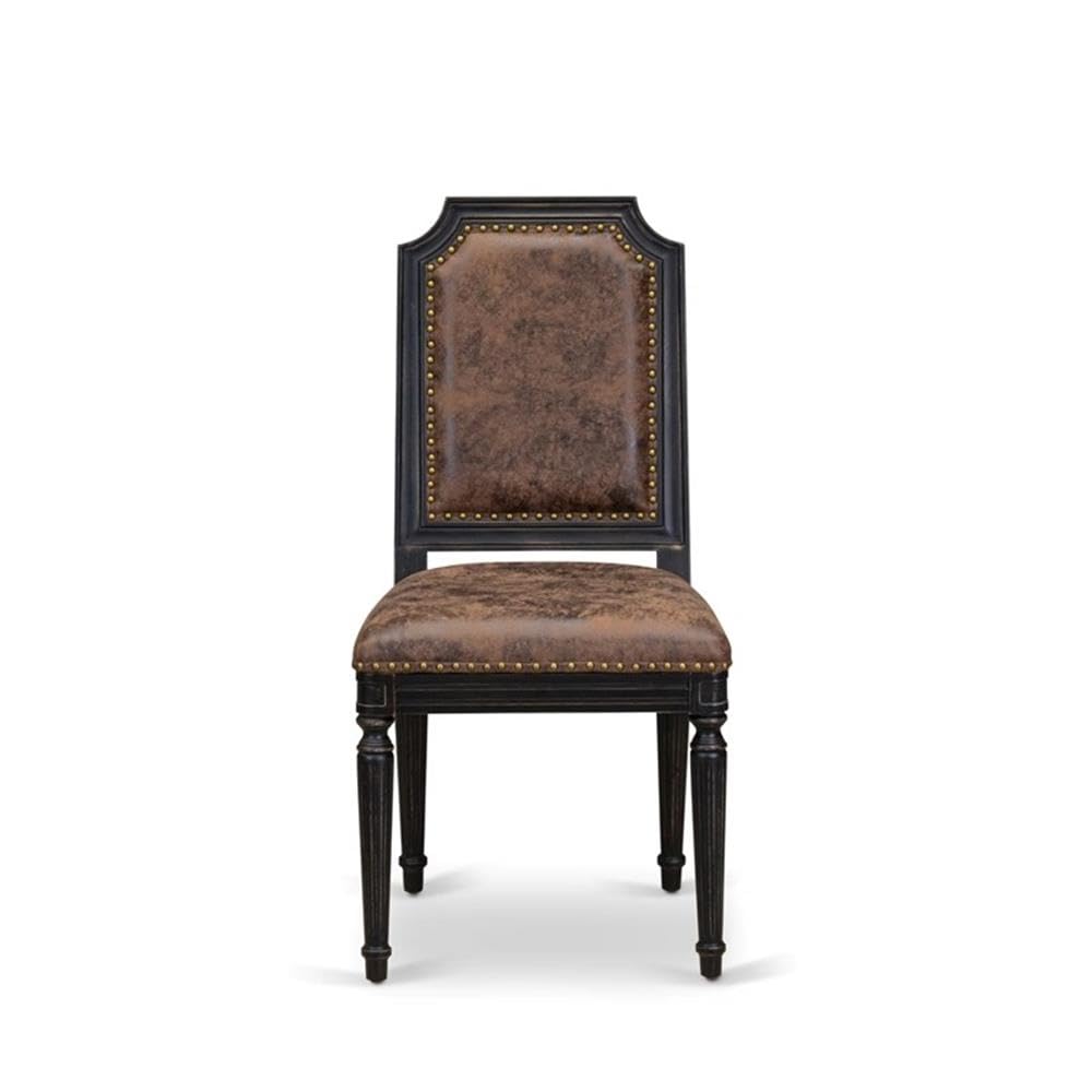 Set of 2 Acacia Wood Dining Chairs Q80292