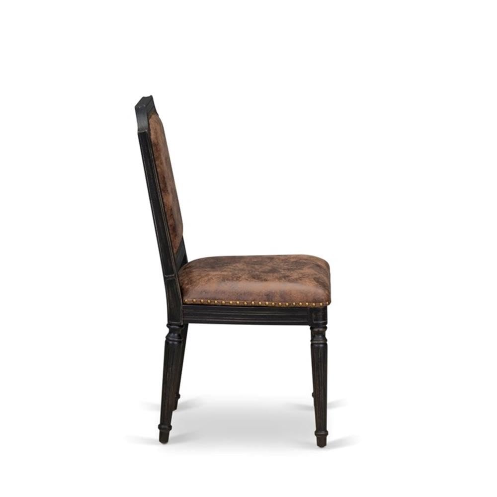 Set of 2 Acacia Wood Dining Chairs Q80292
