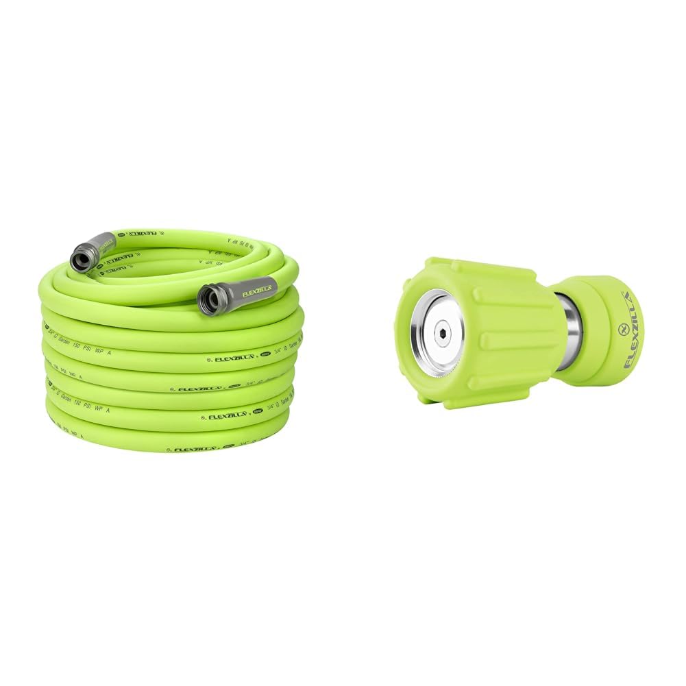3/4 in. x 100 ft. Drinking Water Safe Garden Hose & Twist Action Nozzle B860317