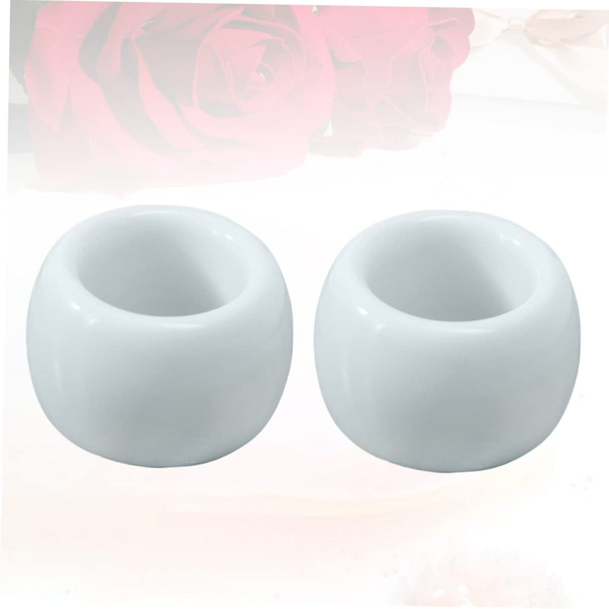 2-Pack White Ceramic Electric Toothbrush Holder Stand A89695
