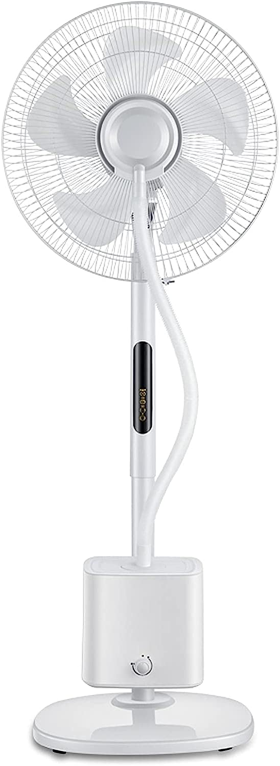 Oscillating Misting Pedestal Fan with Remote Control, 3-Speed, 3 L Water Tank, 16-inch, White X56675
