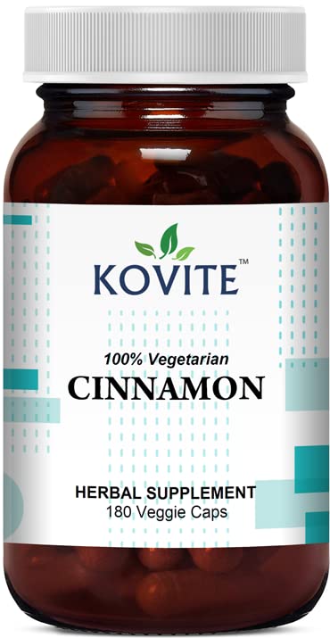Organic Cinnamon 1000 mg 180 Vegetable Capsules B47518