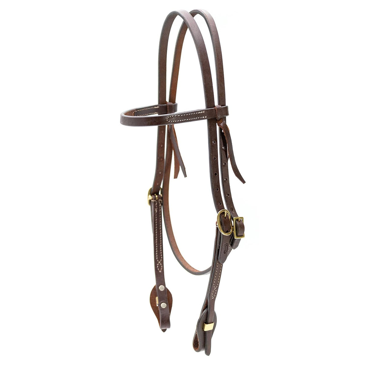 Adjustable Leather Horse Headstall Bridle S676283