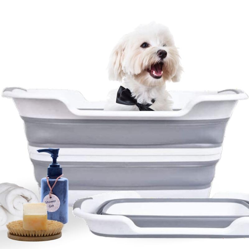 Collapsible Dog Bath Tub with Drain Plug O22638