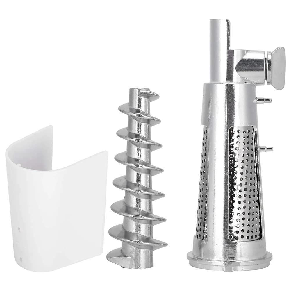 Meat Grinder Attachment for Mixers, White & Silver Q8847