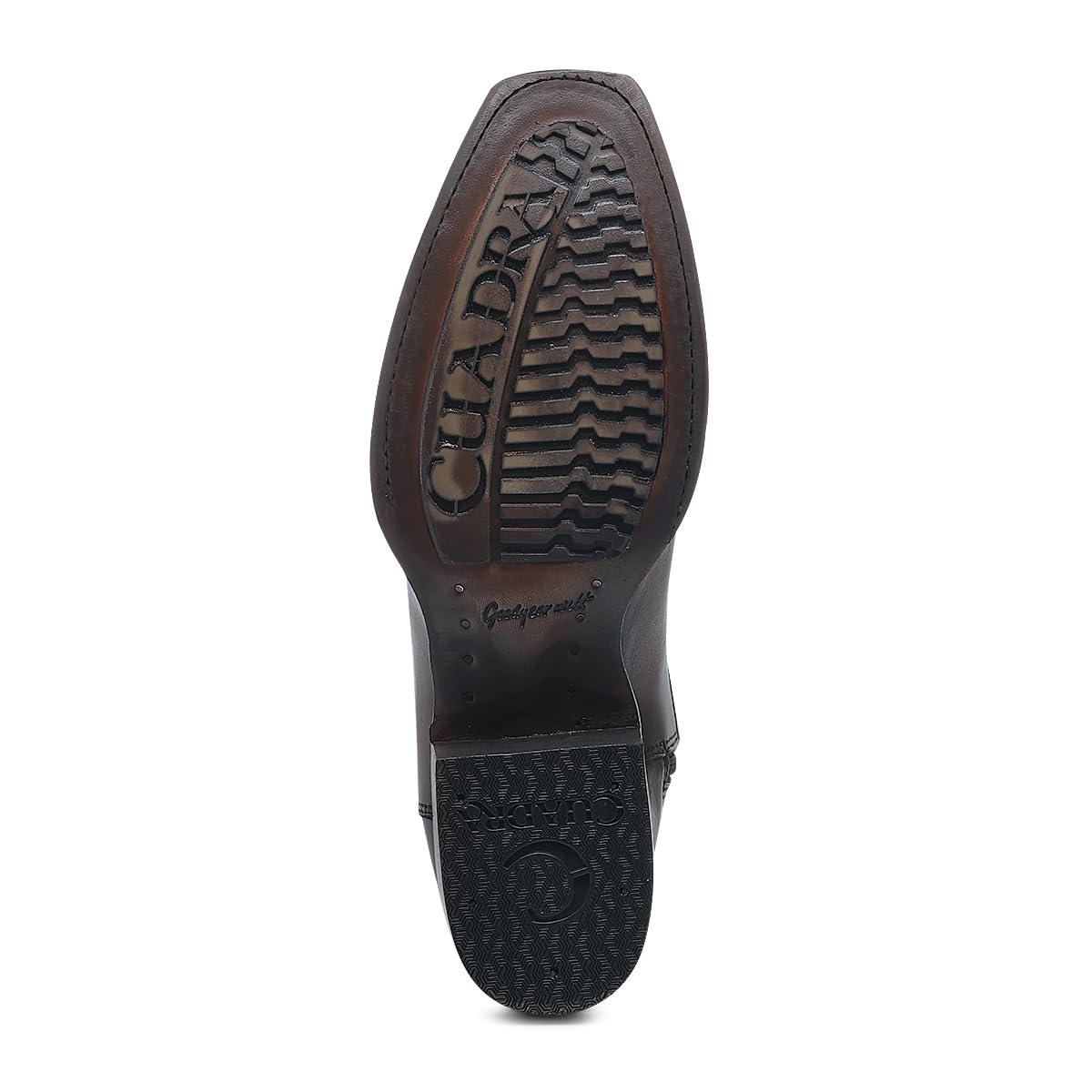 Brown Ostrich Leg Leather Cowboy Boots T35956