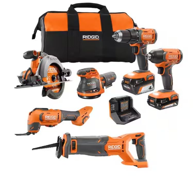 18V Cordless 6-Tool Combo Kit with Battery and Charger S2307