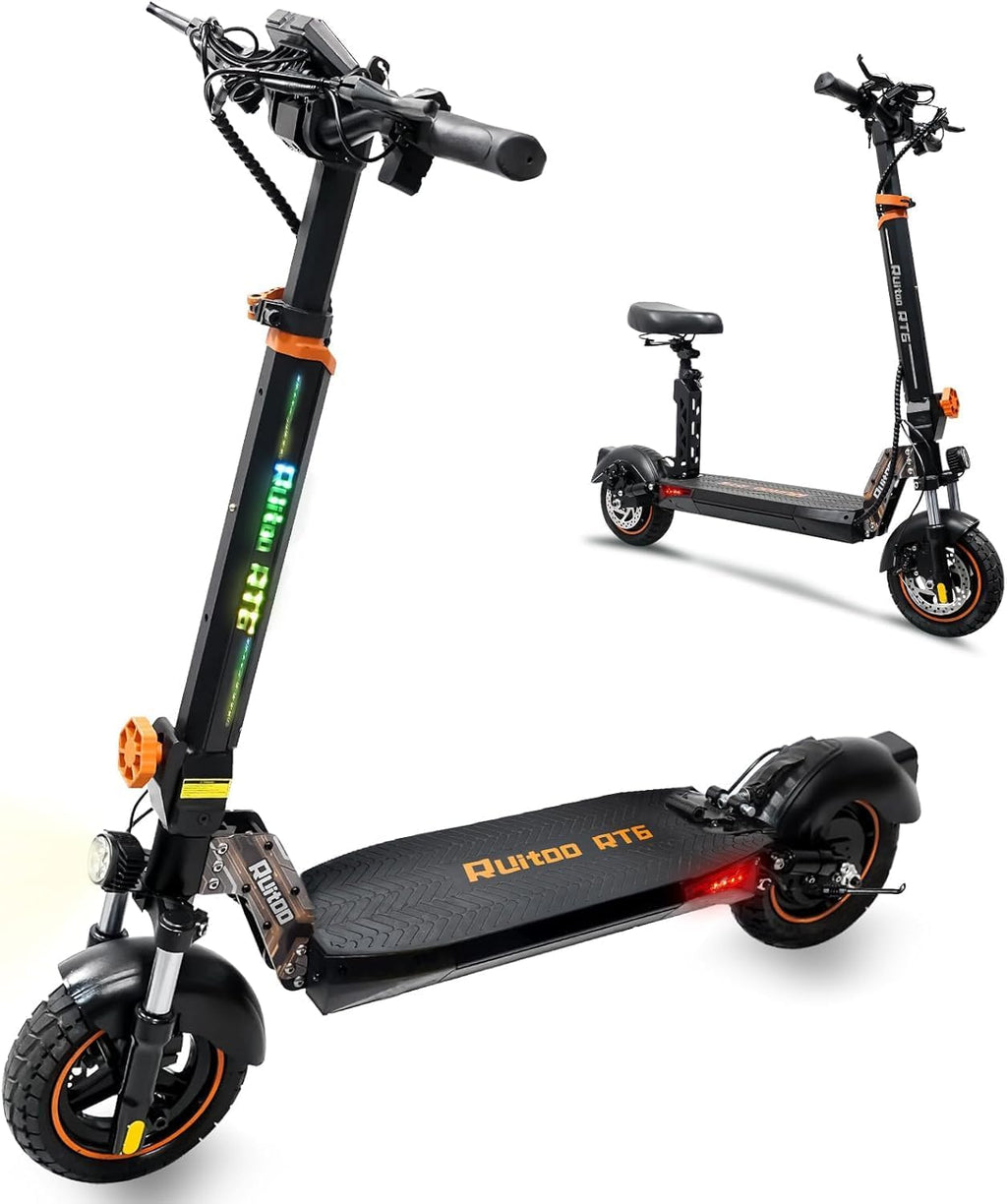 800W 35 Miles 30 MPH 10" Off-Road Folding Electric Scooter M5007