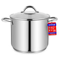 16 Quart Stainless Steel Stockpot with Tempered Glass Lid T921