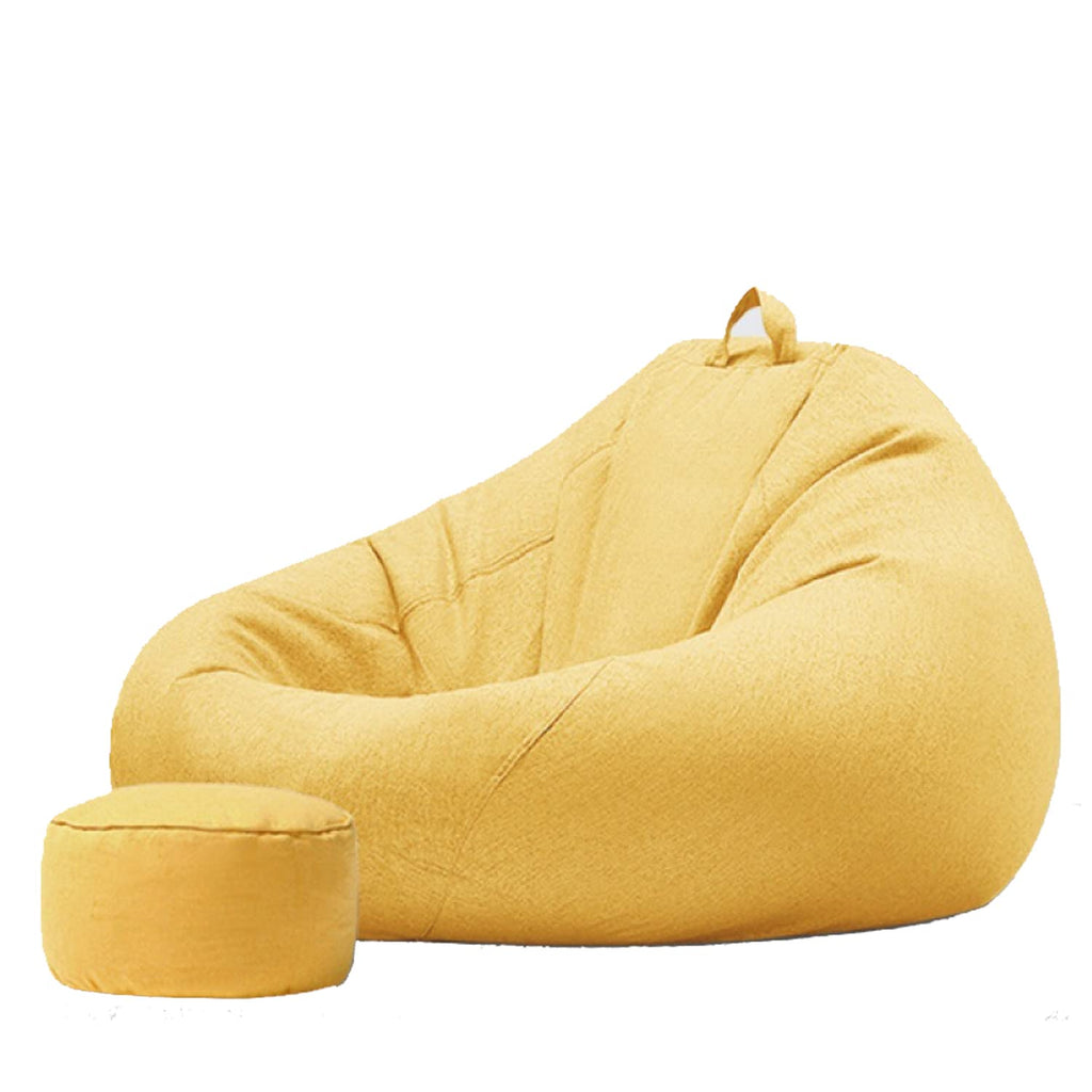 Yellow Washable Bean Bag Chair Cover D4730