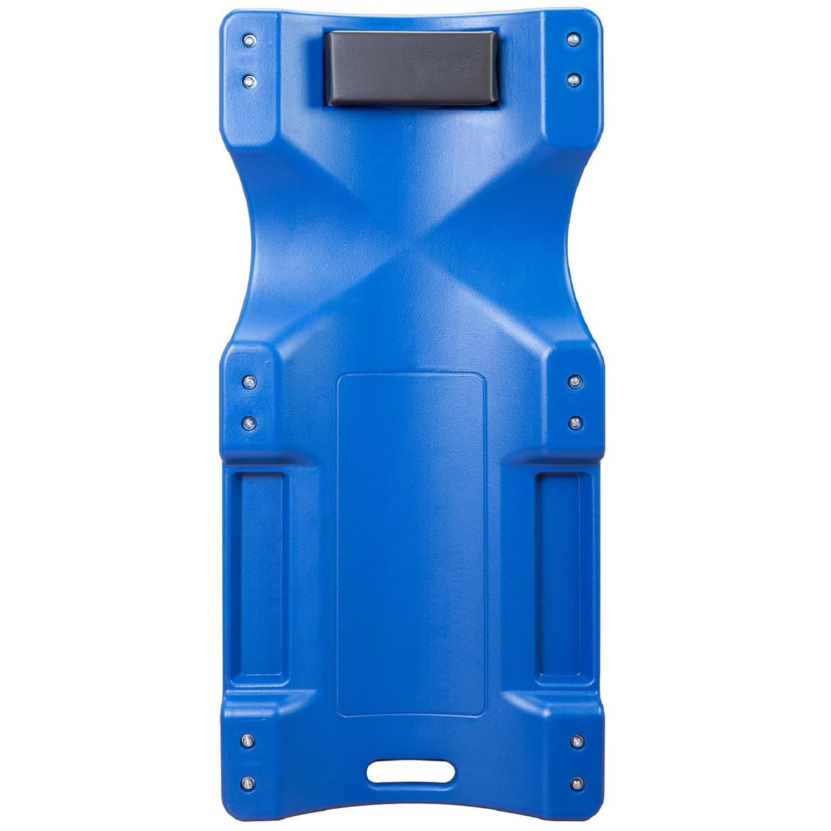 Blue Plastic Rolling Garage Creeper with Padded Headrest and 6 Casters A2497