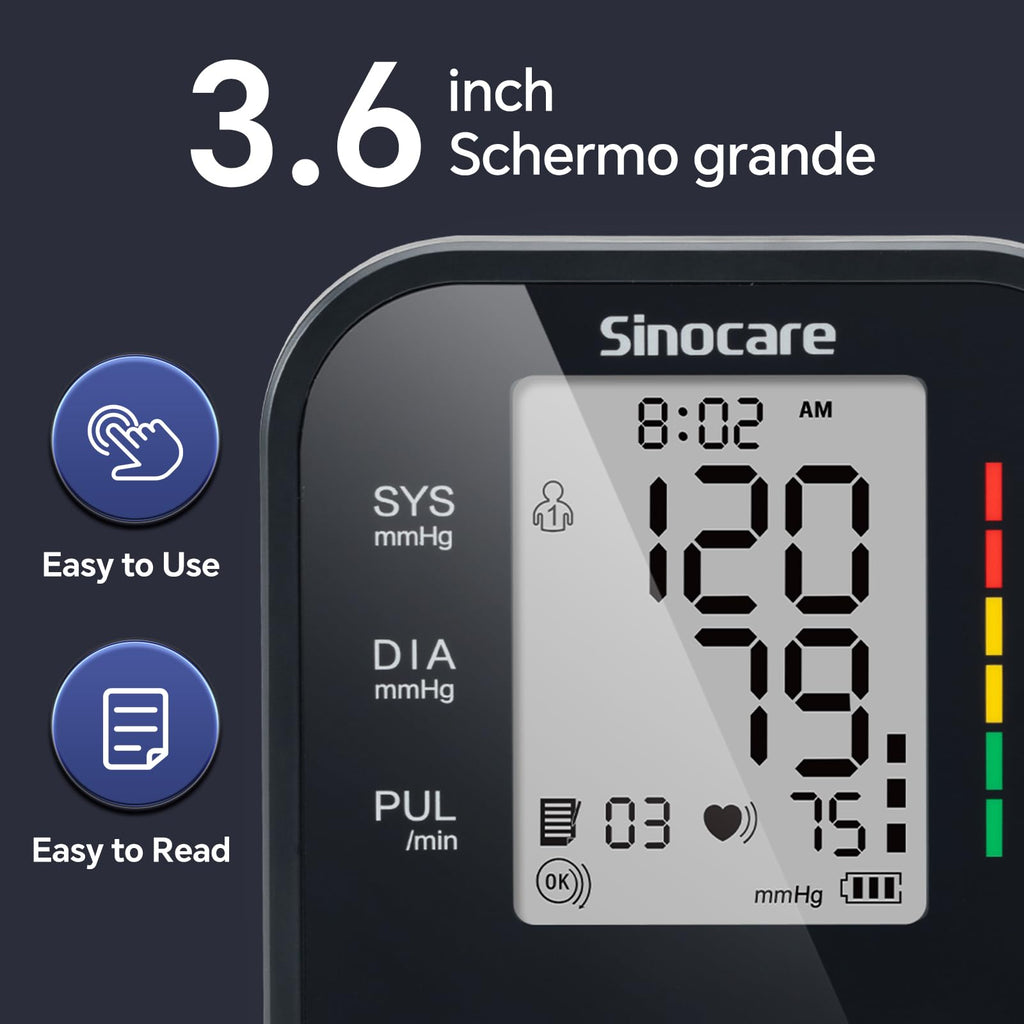 Upper Arm Blood Pressure Monitor with Adjustable Arm Cuff H2044