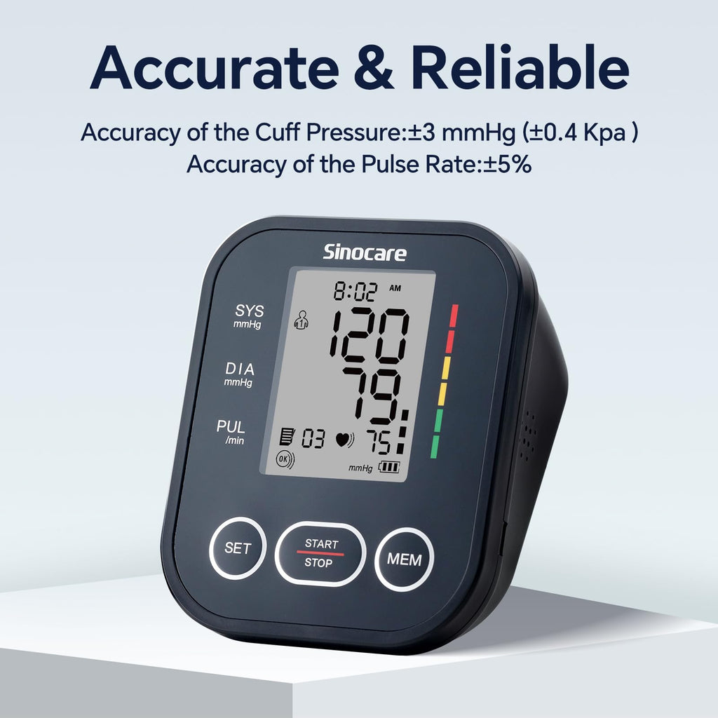Upper Arm Blood Pressure Monitor with Adjustable Arm Cuff H2044