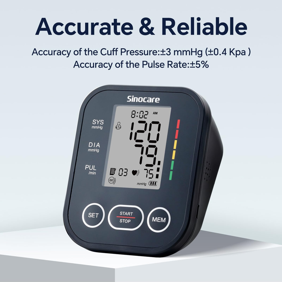 Upper Arm Blood Pressure Monitor with Adjustable Arm Cuff H2044