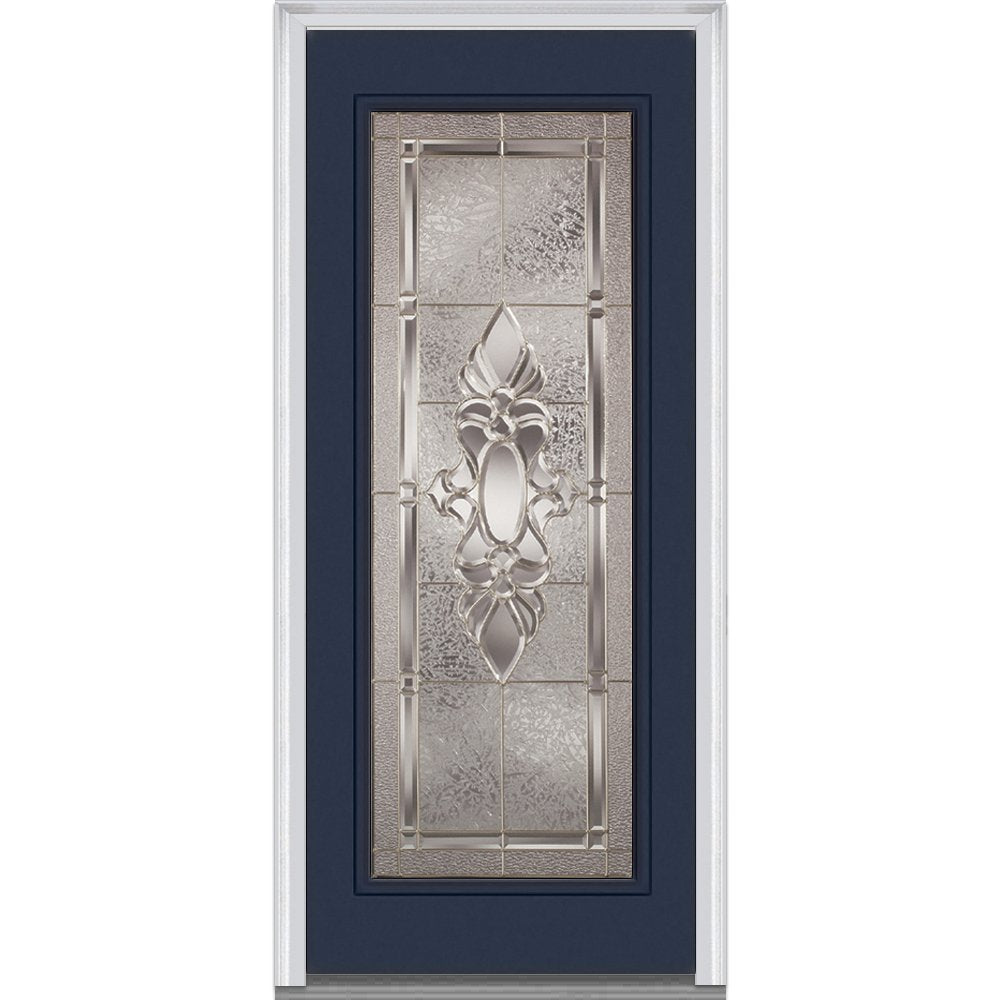 Fiberglass Smooth Left Hand In-Swing Exterior Prehung Door 36"x80" C10887