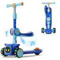 2-in-1 Kids 3 Wheel Kick Scooter with Adjustable Seat U4366