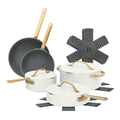 12 Pc Ceramic Non-Stick Cookware Set with Lids T4930