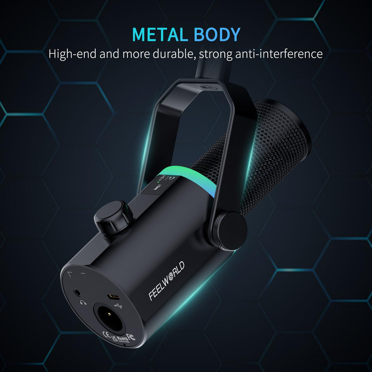 Black Metal Dynamic Microphone V908