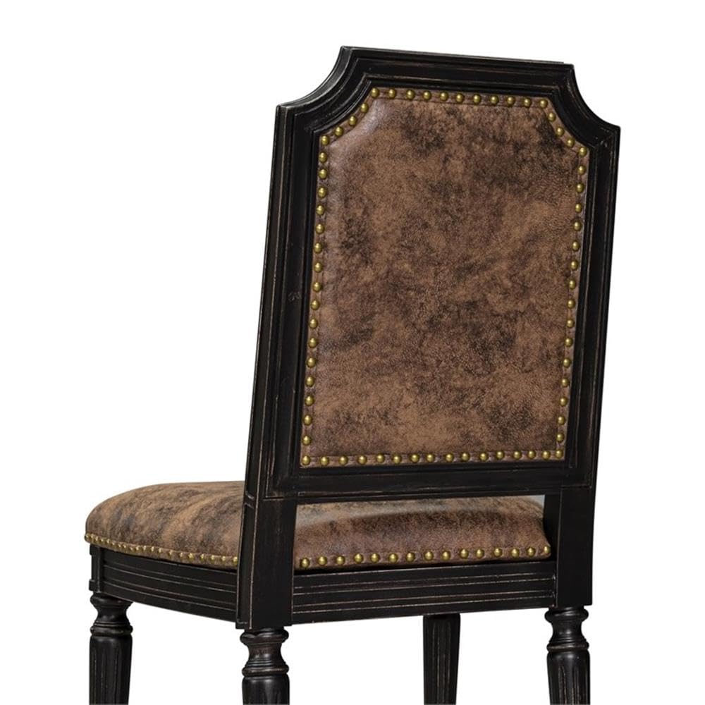 Set of 2 Acacia Wood Dining Chairs Q80292