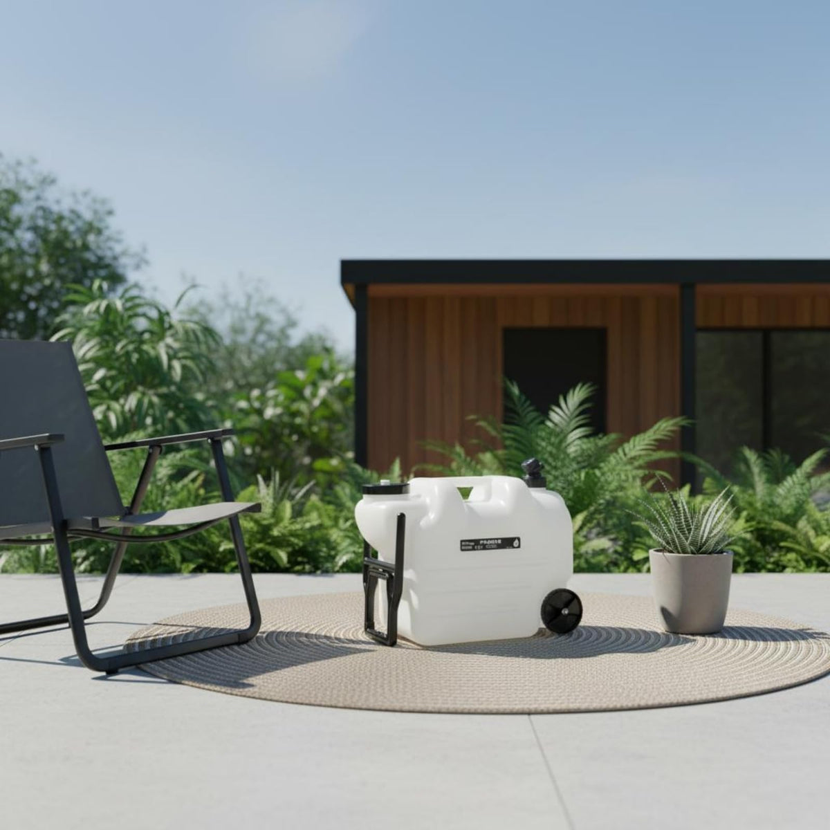 Portable Water Dispenser with Faucet Wheels Large Capacity Y901482