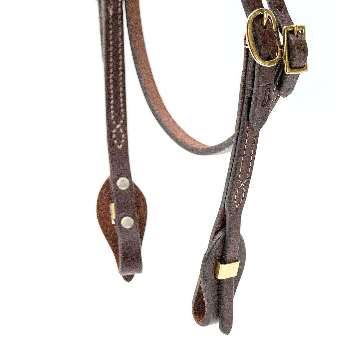 Adjustable Leather Horse Headstall Bridle S676283