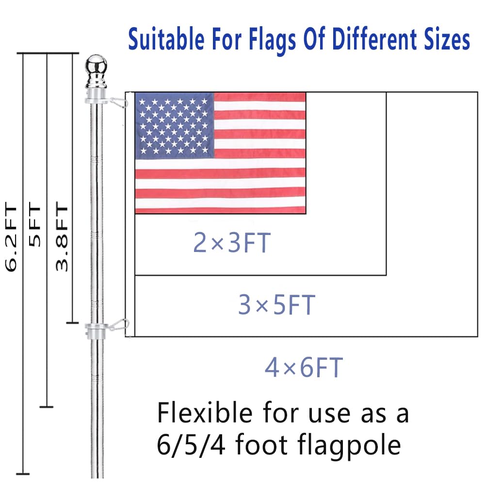 1 inch 6ft Flag Pole Kit L486216