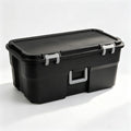 Black 22 Gal Wheeled Polypropylene Storage Trunk Y204432