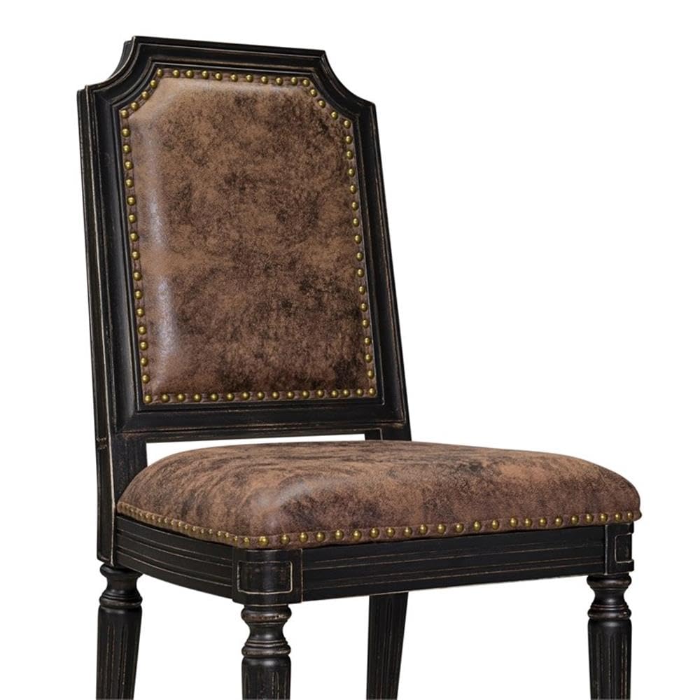 Set of 2 Acacia Wood Dining Chairs Q80292