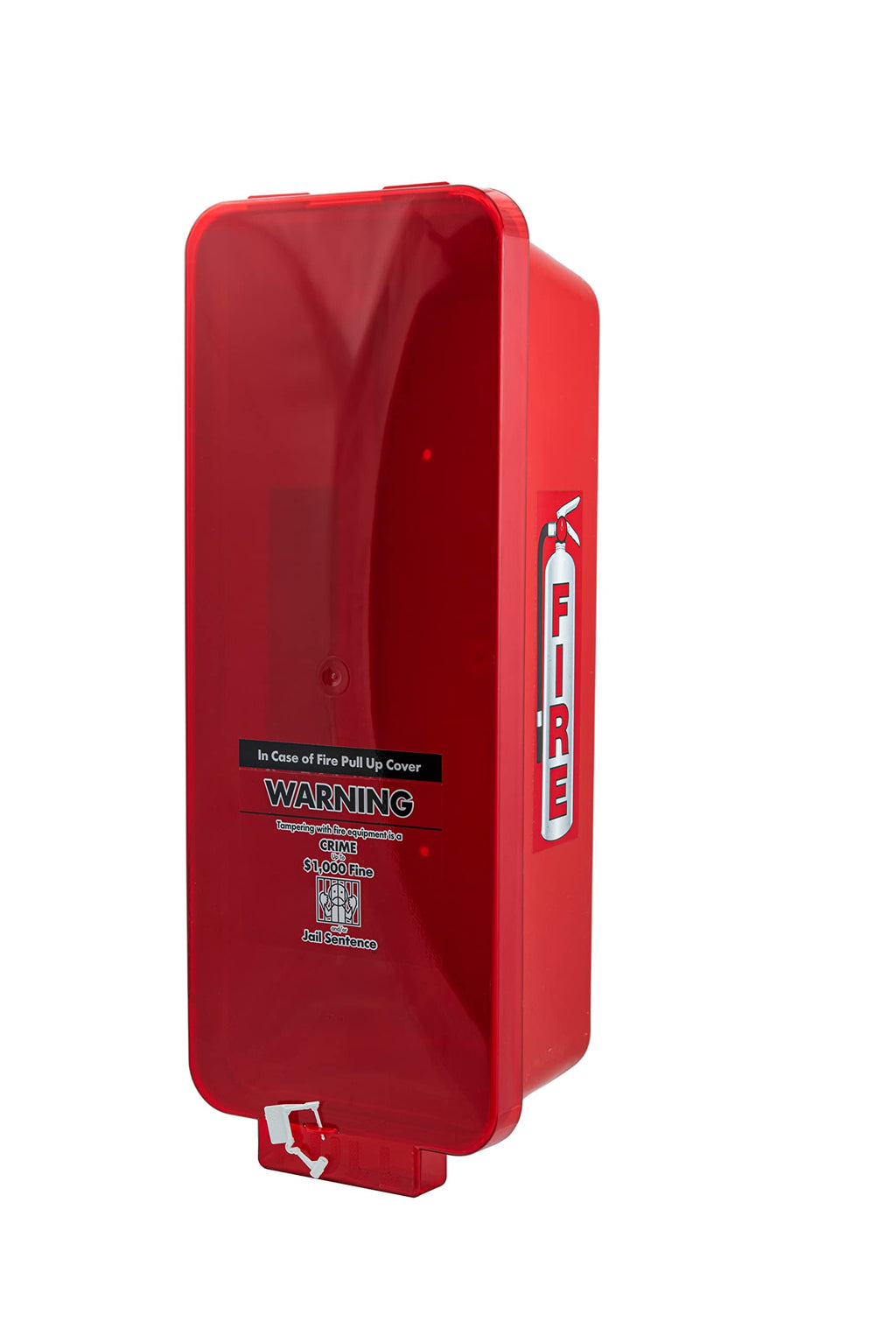 Red Surface-Mounted Fire Extinguisher Cabinet for 2 1/2 lb. or 5 lb. Fire Extinguishers F928800