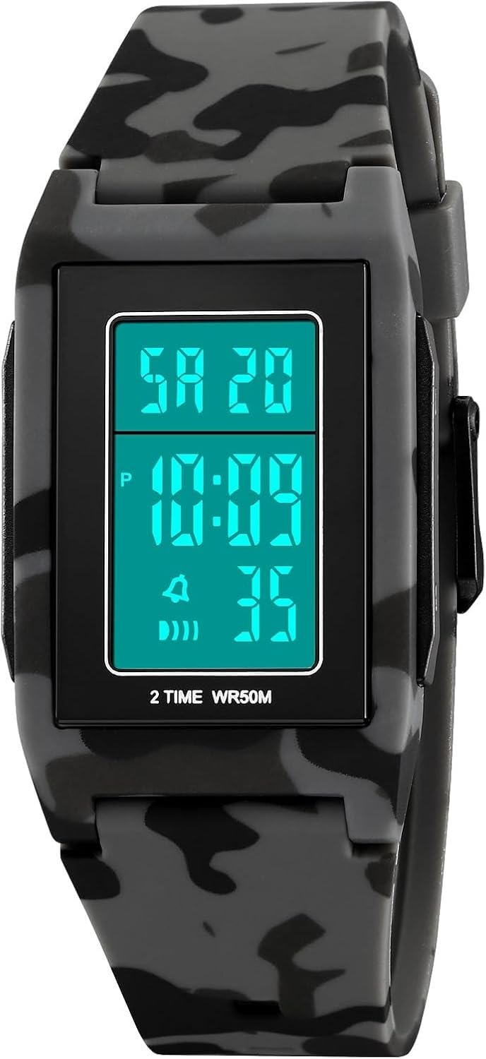 Minimalist Digital Ultra-Thin Water Resistant Shock Resistant Watch J61855