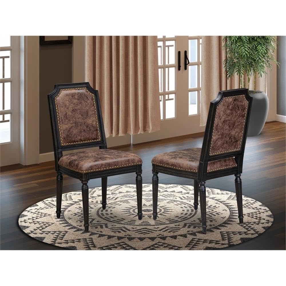 Set of 2 Acacia Wood Dining Chairs Q80292