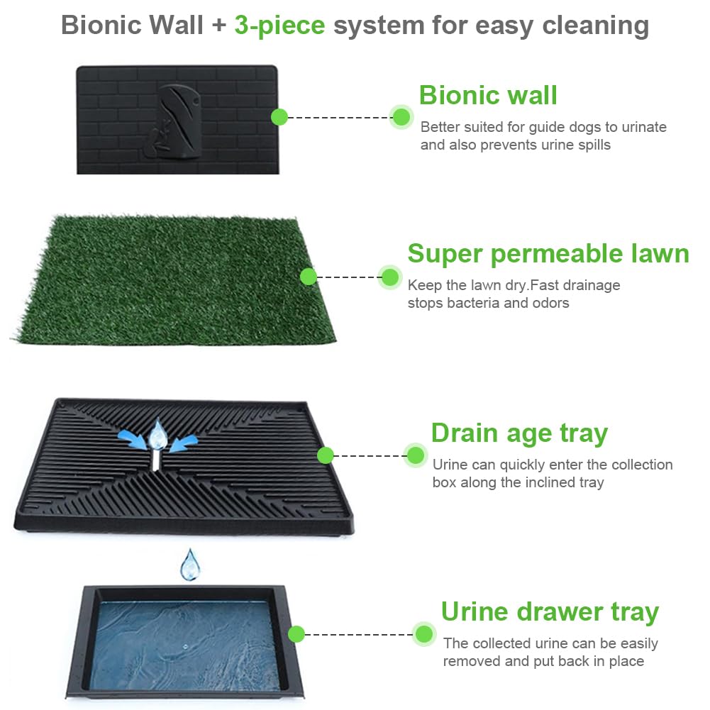 Dog Grass Pad with Tray 30 x 20 Inch F98228