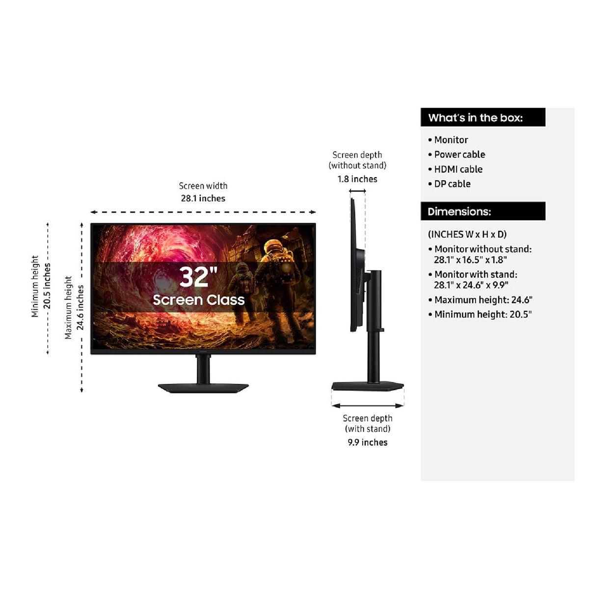 32” QHD Gaming Monitor T6080