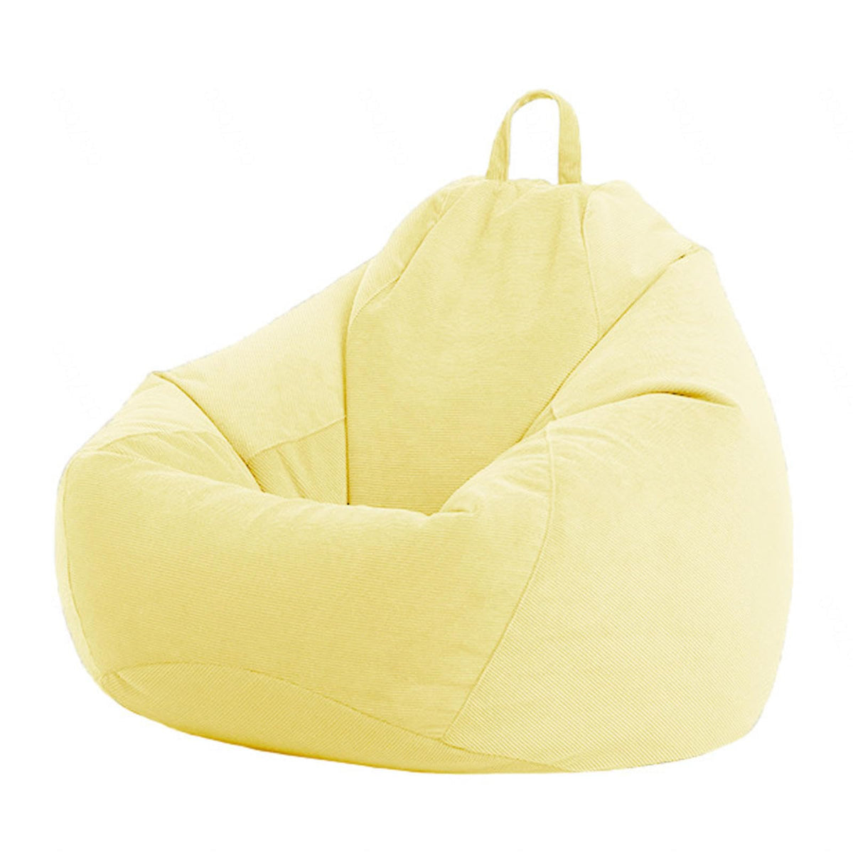 Yellow Linen Bean Bag Chair Cover 60X75cm D171