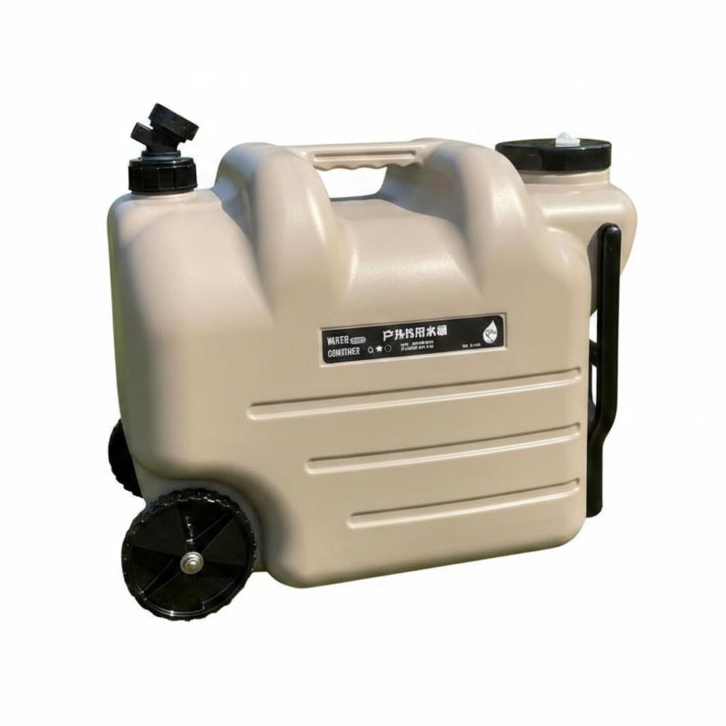 Portable Water Dispenser with Faucet Wheels Large Capacity Y901482