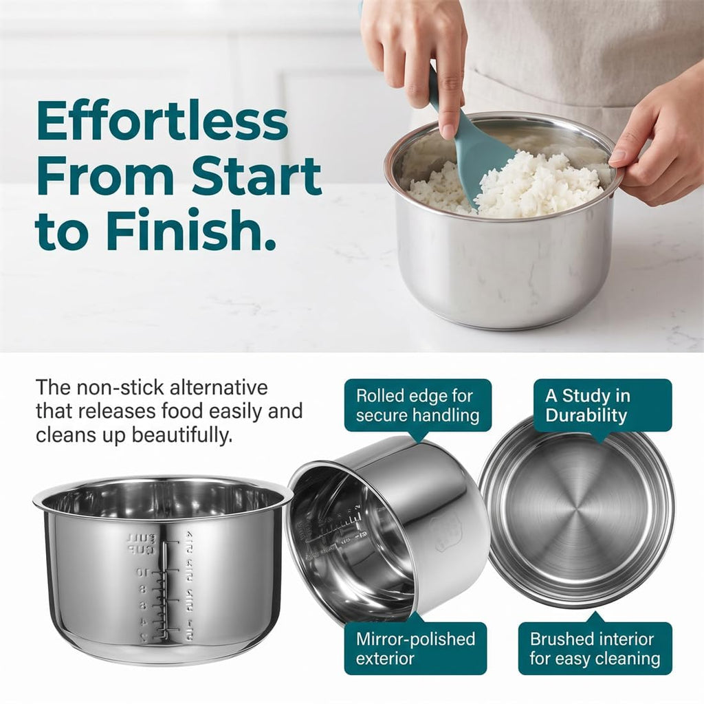 Stainless Steel 3L Rice Cooker Inner Pot E743