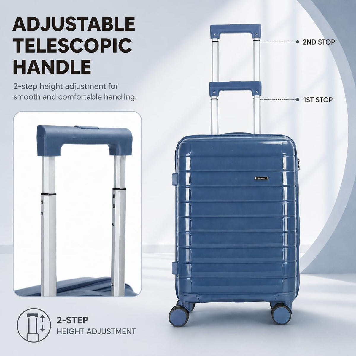 20 Inch Lightweight Hard Shell Spinner Luggage O8788