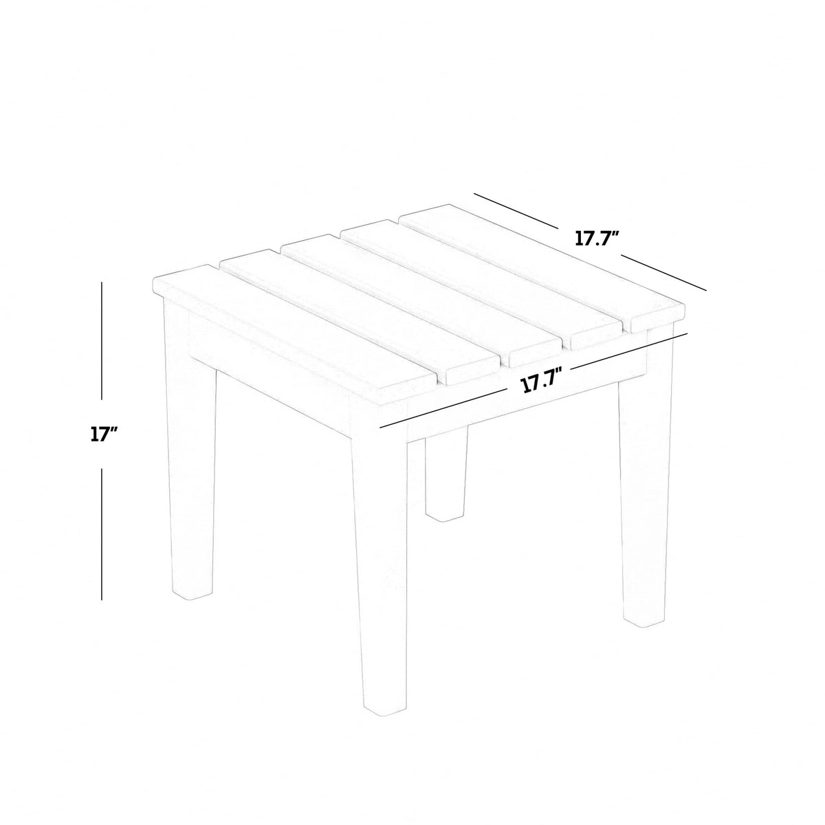 Outdoor Patio Modern Adirondack Side Table K890