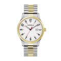 Men's Traditional Quartz Stainless Steel Watch with Expansion Band, 40mm V2399