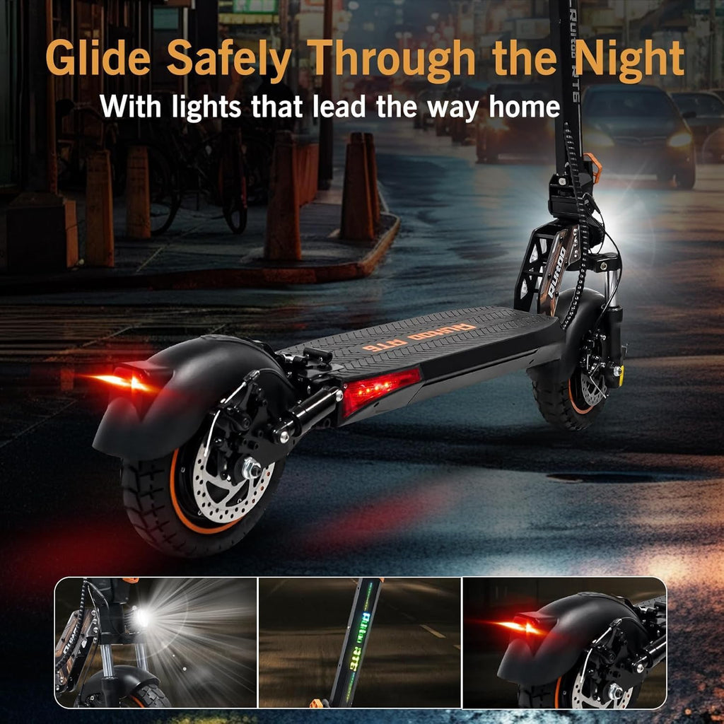 800W 35 Miles 30 MPH 10" Off-Road Folding Electric Scooter M5007