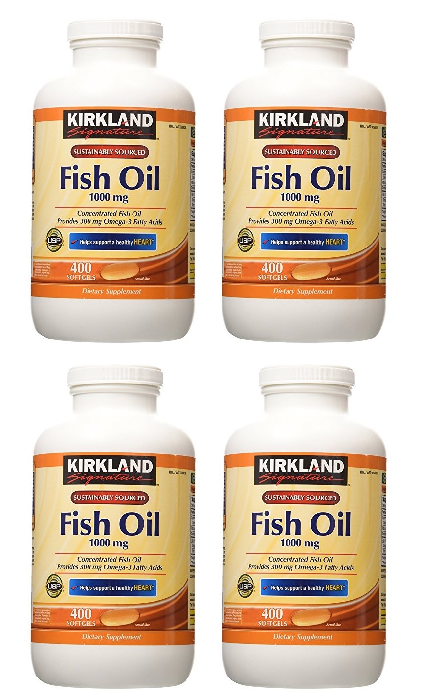 Fish Oil 1000 mg 400 Softgels 4 Pack H641