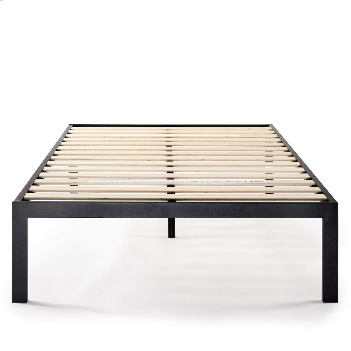 Queen 18 Inch Heavy Duty Steel Platform Bed with Wood Slat M36666
