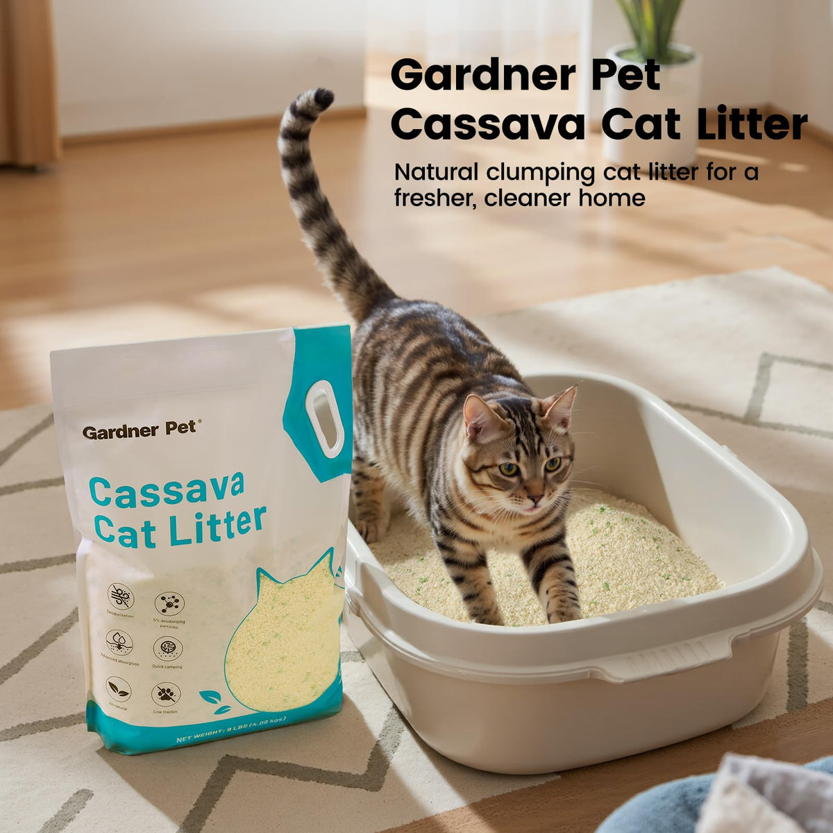 Cassava Cat Litter 18LBS J714