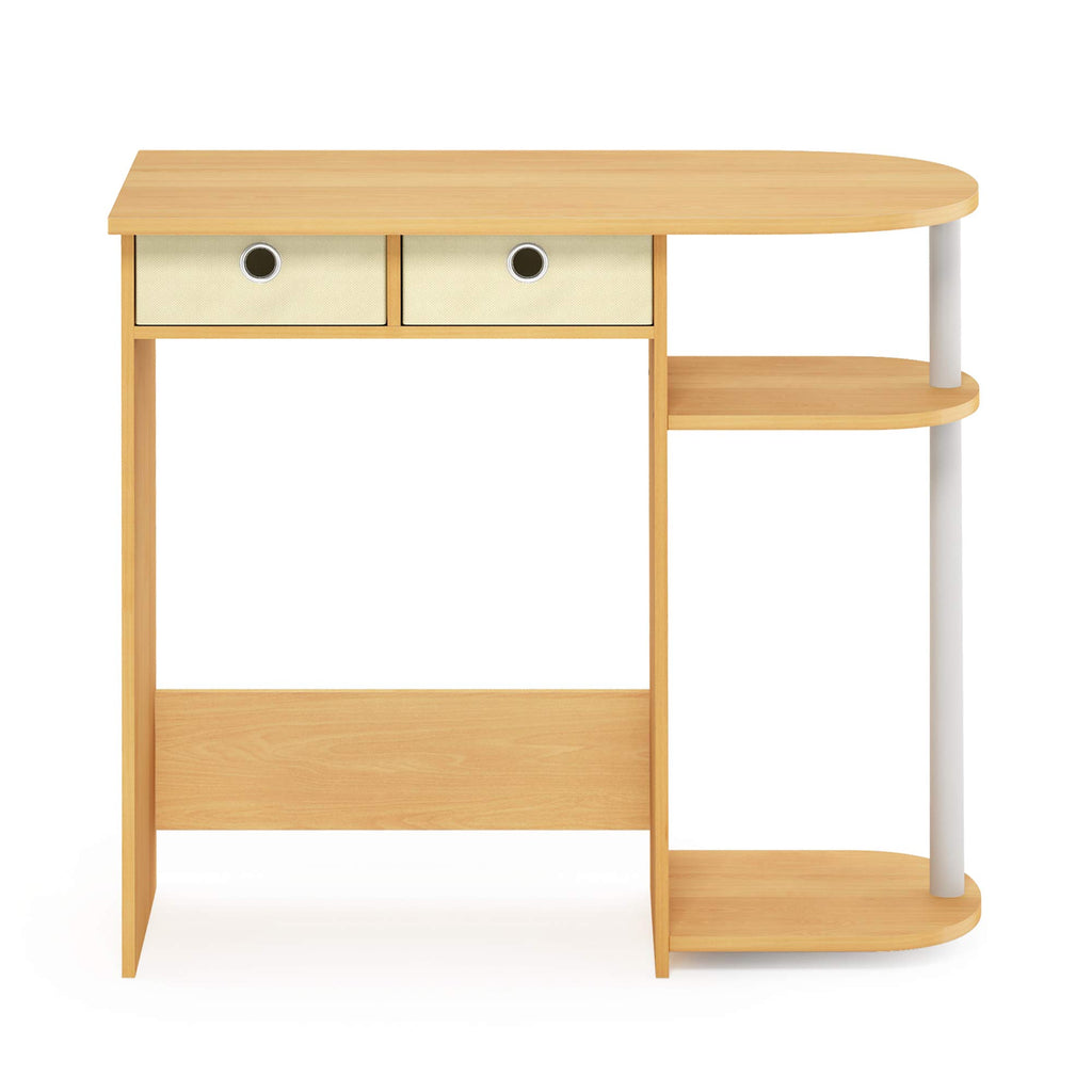 32-Inch Oak Entryway Table with 2 Fabric Drawers X9416