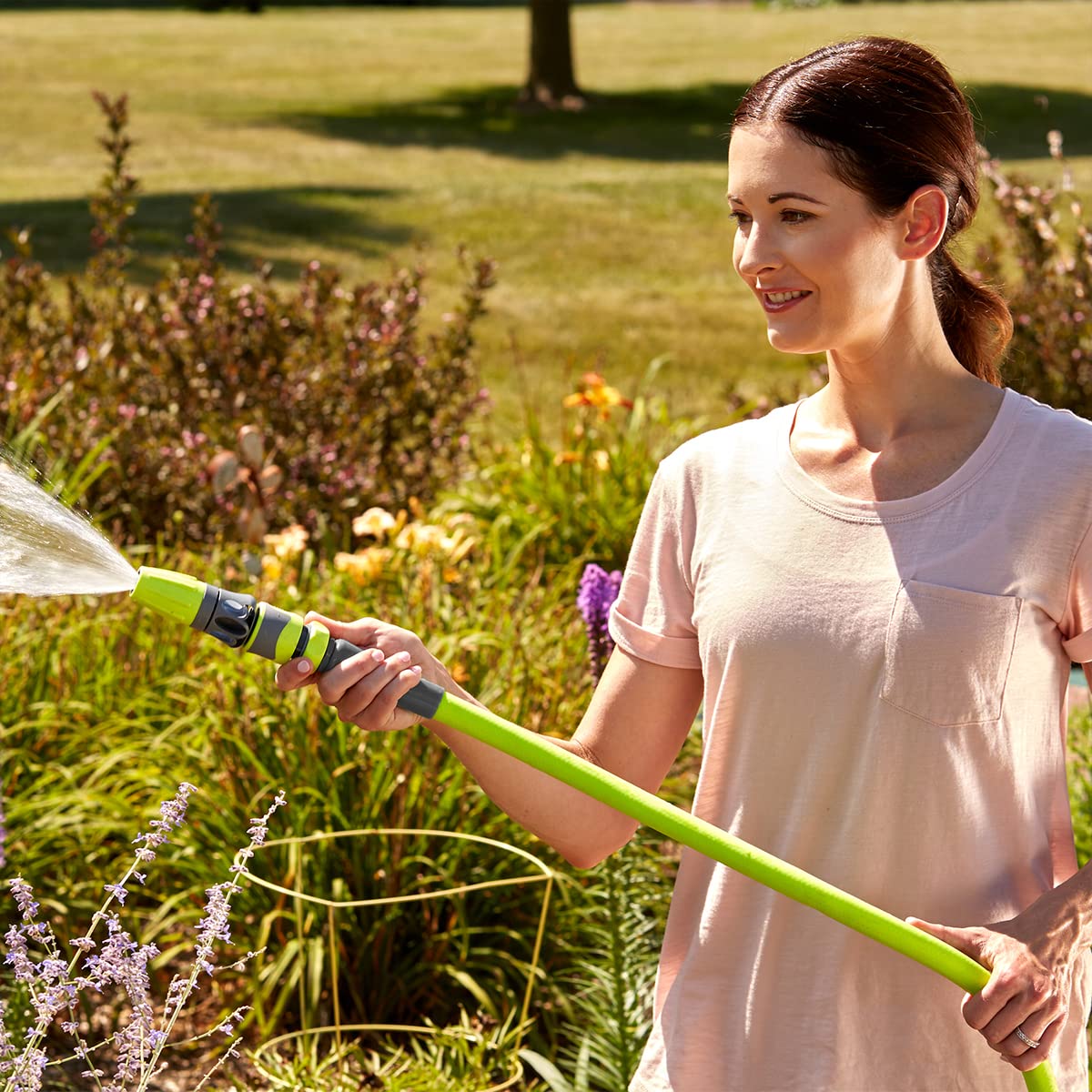 3/4 in. x 100 ft. Drinking Water Safe Garden Hose & Twist Action Nozzle B860317