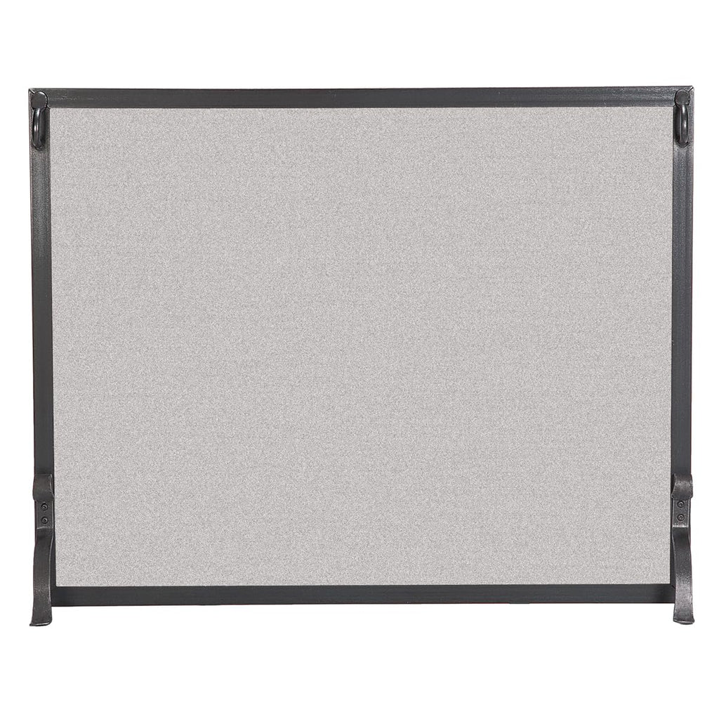 Forged Iron Single Panel Fireplace Screen 44″W x 33″H U884