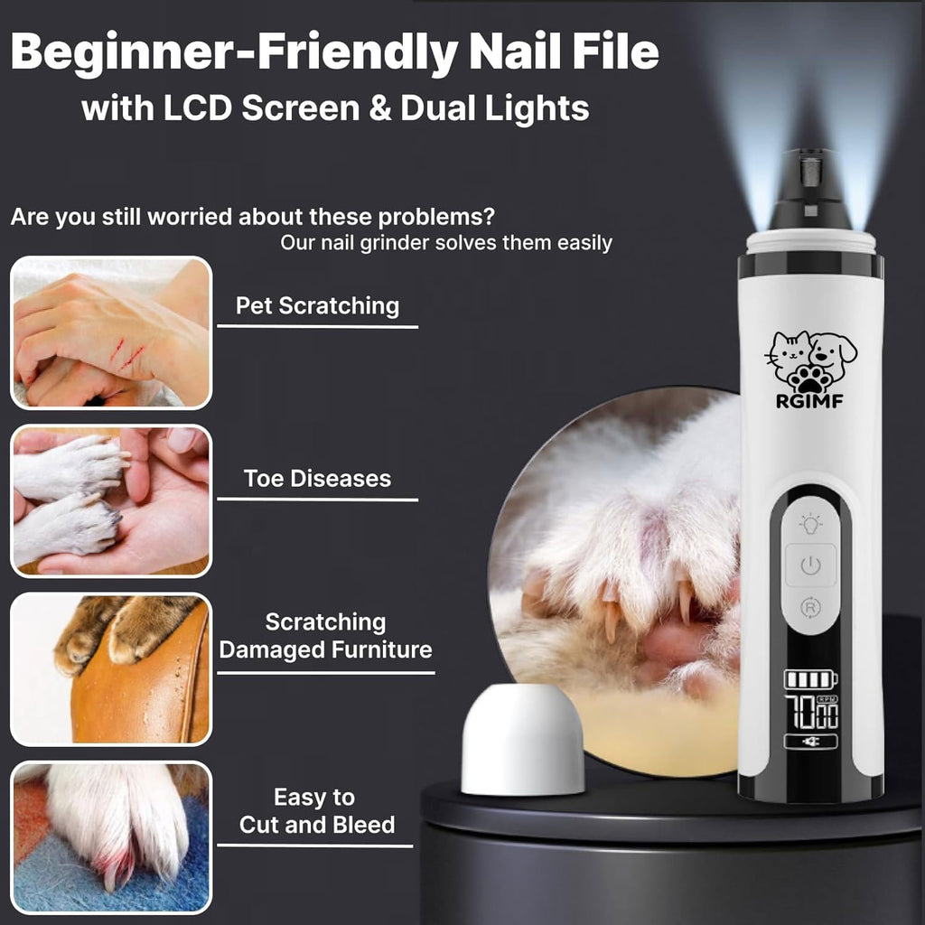 Dog Nail Scratch Board with Hand Strap + Dog Nail Grinder F31890