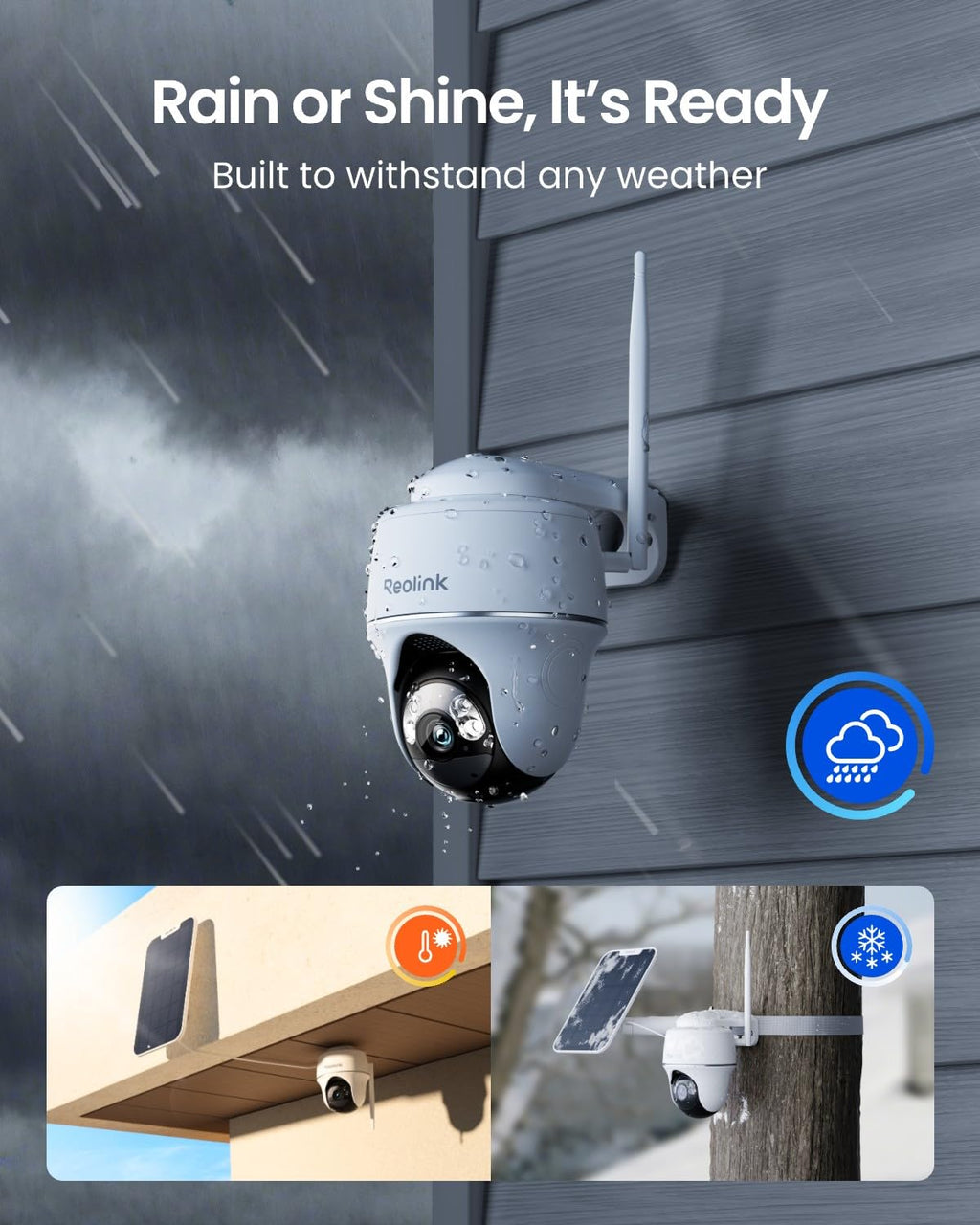 Solar Security Cameras Wireless Outdoor 360° Coverage Q846