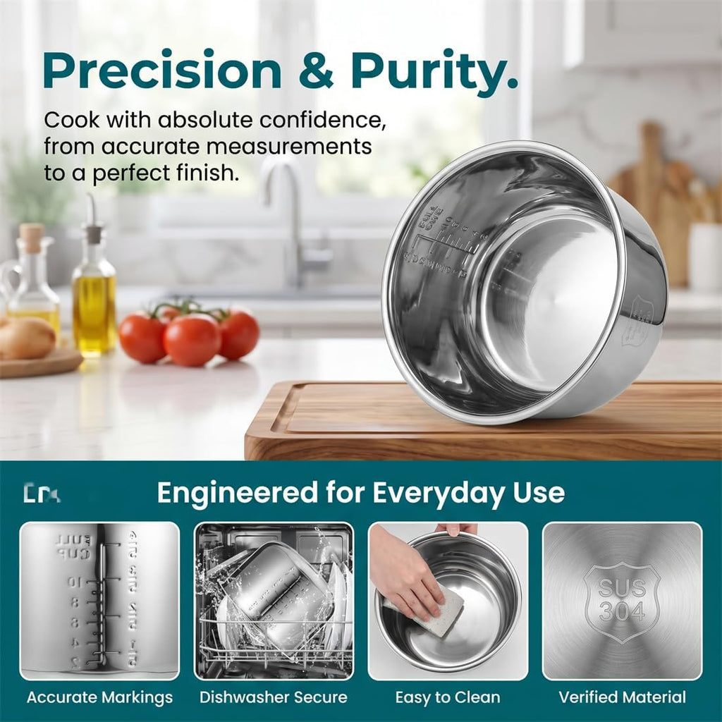 Stainless Steel 3L Rice Cooker Inner Pot E743