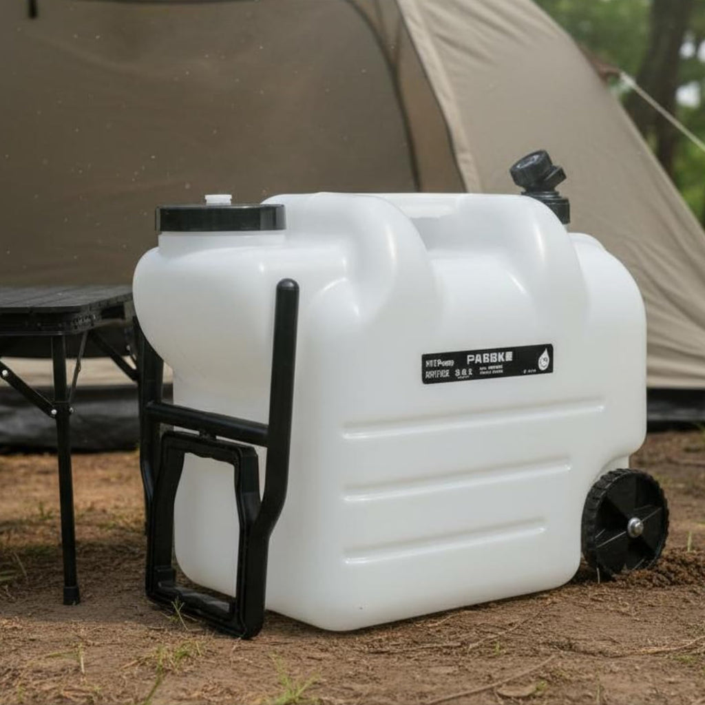 Portable Water Dispenser with Faucet Wheels Large Capacity Y901482